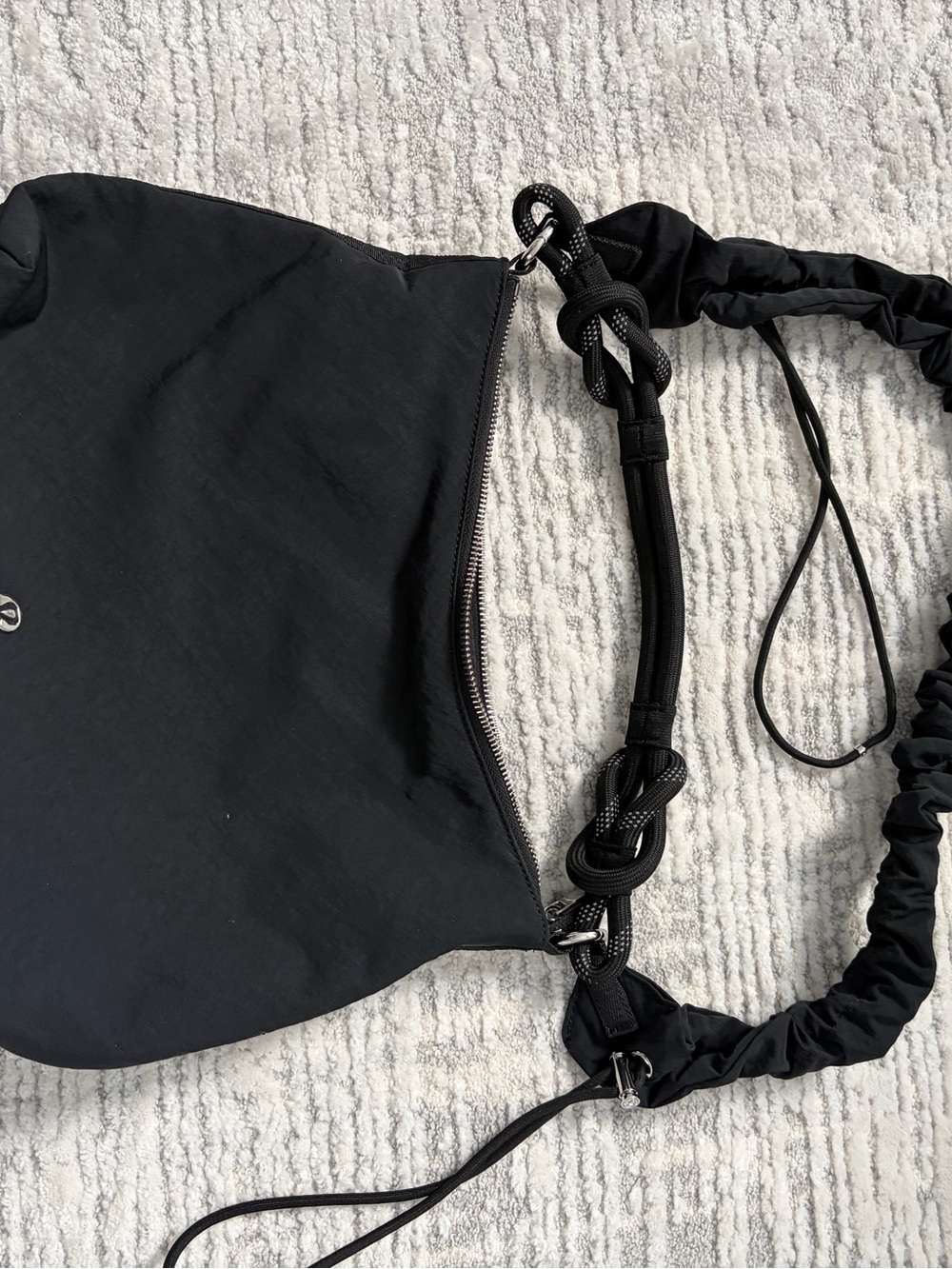 lululemon athletica Black Knot-Detail Shoulder Bag